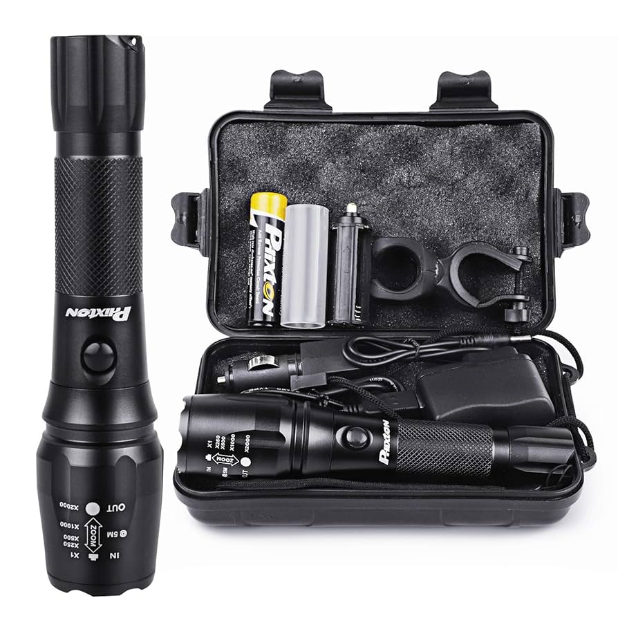 Amazon.co.jp: Phixton USB充電式懐中電灯 - XML T6 LED トーチ